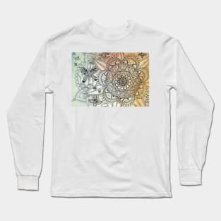 Butterfly Mandala Long Sleeve T-Shirt